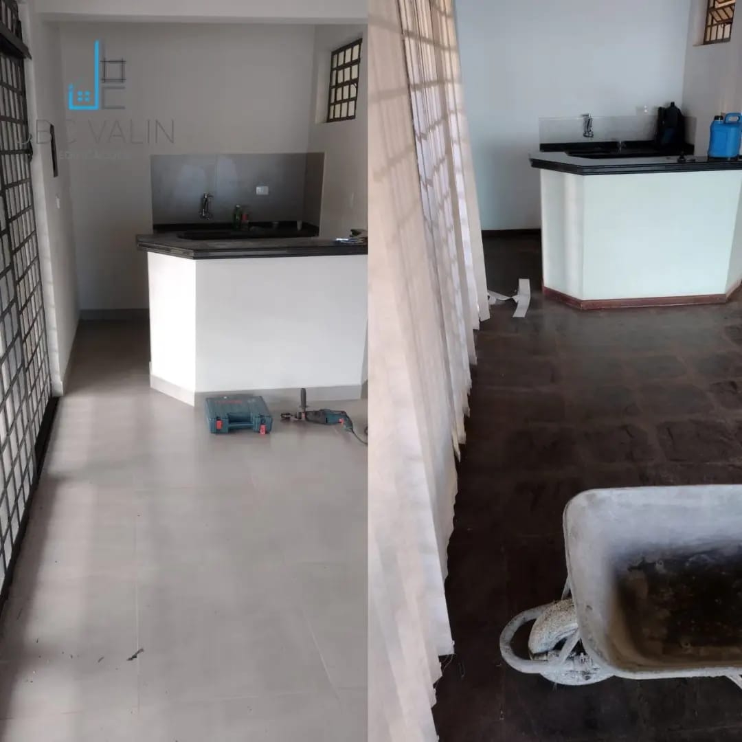 Comparativo antes e depois de cozinha reformada pela JBC Valin
